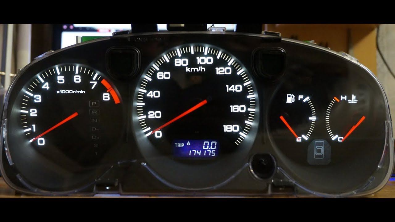 Honda Accord 6 2000-2002 пересвет приборной панели смотреть онлайн