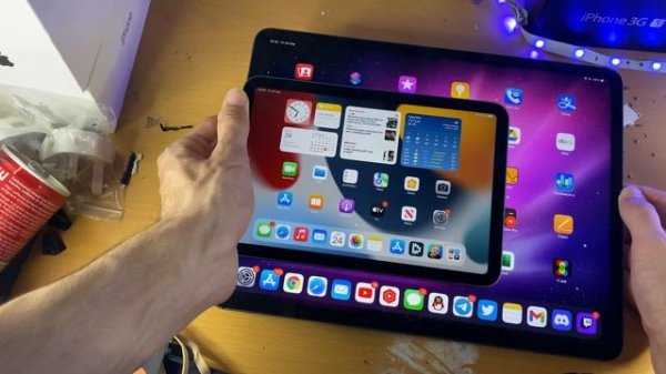 iPad mini 6 Size Comparison to iPad Pro 12.9" M1!