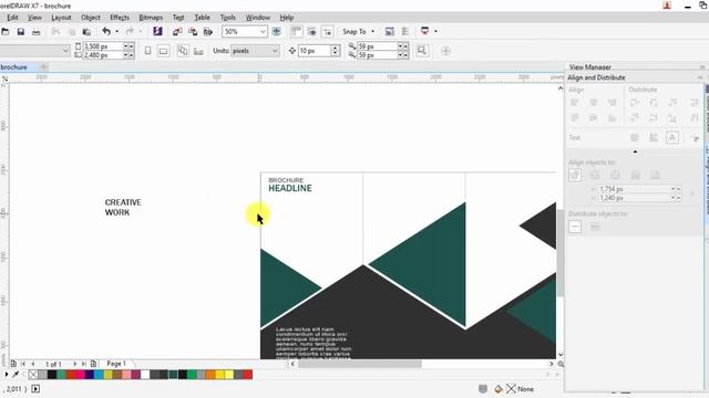Coreldraw | 3 fold Brochure design | Hindi tutorial смотреть онлайн