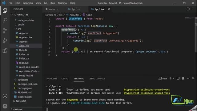 ReactJS | Effect Hooks | useEffect | Basic of React | Tamil Tutorial | NJan channel | Tutorial - 15 смотреть онлайн