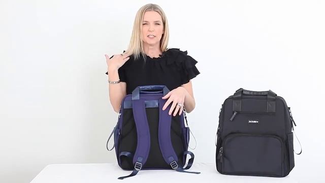 Рюкзак для мамы с креплением на коляску Nature Babe Backpack black JuJuBe смотреть онлайн