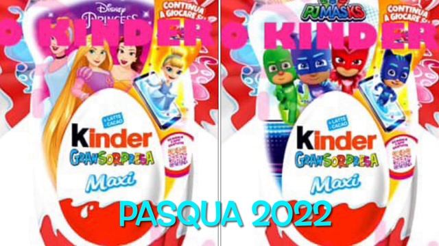 NEWS Kinder GRANSORPRESA 2022 PASQUA 2022 Гигантские Пасхальные Киндер Сюрпризы из Италии 2022 смотреть онлайн
