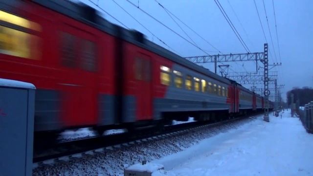 Электропоезд ЭД4М-0251 сообщением "Монино - Москва Ярославская" смотреть онлайн