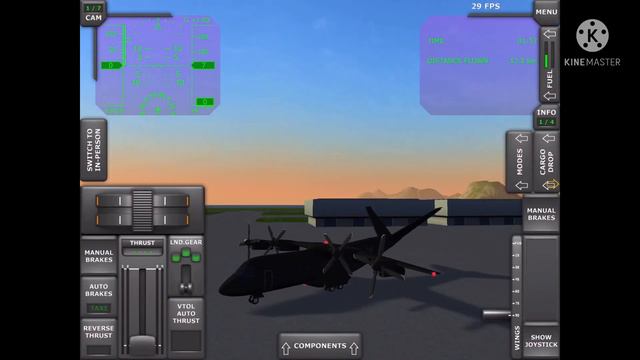 Взлёт и посадка на системе Vtol!