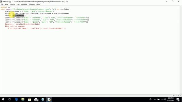 Python Tutorial | How to Create , Read, Write, Append and Delete CSV File in Python Programming! смотреть онлайн