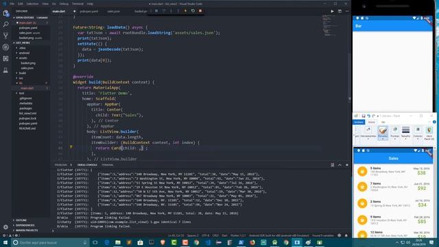 Flutter . 4 Simple list view example. смотреть онлайн