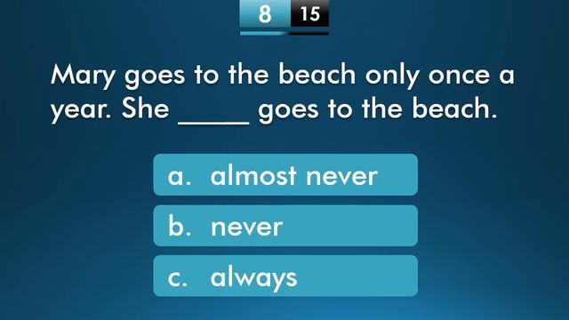 Adverbs of frequency Quiz | Grammar Test смотреть онлайн