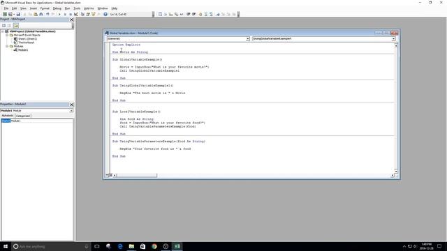 Global and Local Variables смотреть онлайн