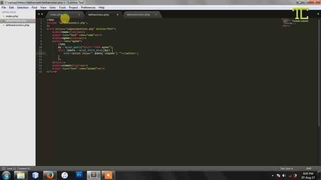 BELAJAR PHP #4 - Cara Membuat Inputan dengan Tabel Berelasi смотреть онлайн