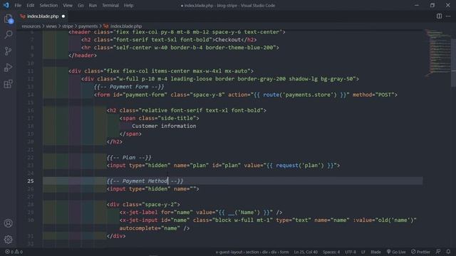 User Billing address and checkout view | Create a membership blog with Laravel & Stripe | Part 27 смотреть онлайн