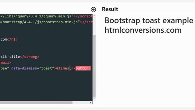 Bootstrap toast | HTMLConversions.com смотреть онлайн