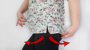 Переделала разрезы и бёдра стали визуально стройнее