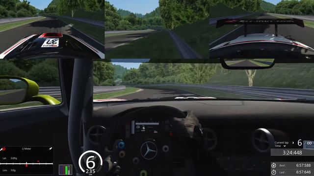 Assetto Corsa, Nürburgring Nordschleife (Snoopy v1.1), Mercedes SLS GT3, 6:54:696 смотреть онлайн