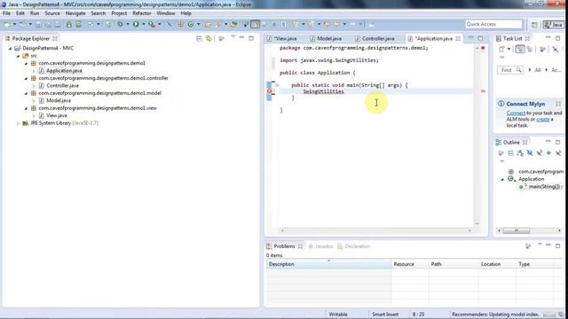 Model View Controller (MVC) in Practice: Java Design Patterns Part 5 смотреть онлайн