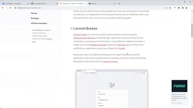 Laravel9 Install Laravel Breeze смотреть онлайн