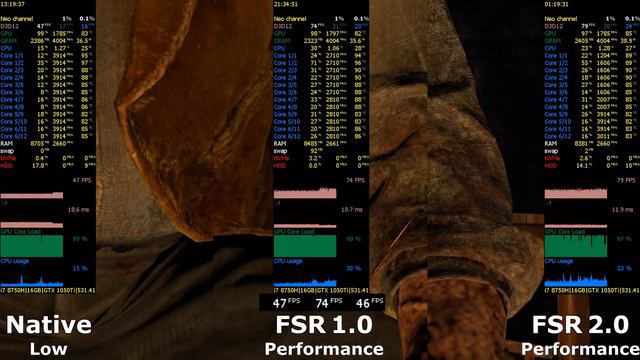 Native Vs FSR 1.0 Vs FSR 2.0 - Resident Evil 4 (2023) Remake | FSR 1 Vs FSR 2 On GTX 1050 Ti