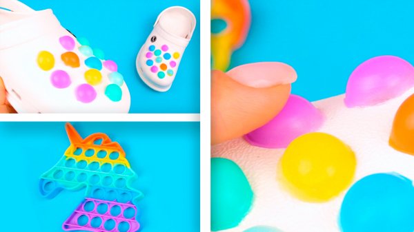 Украшения из Поп ит Diy Crocs Pop it.