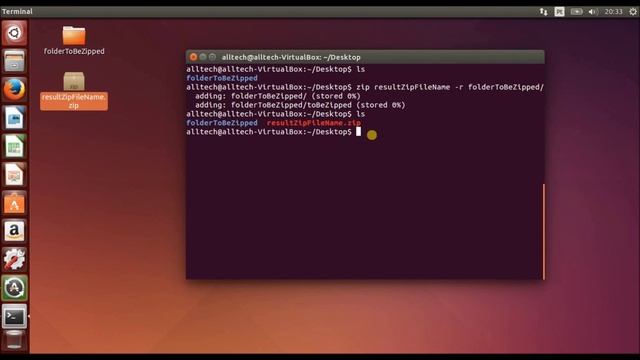 ZIP And UNZIP Files From Terminal In Ubuntu