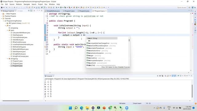 Java Programming Tutorials | 18 | How to check given string is palindrome or not смотреть онлайн
