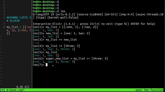 Keyword Lists in Elixir смотреть онлайн