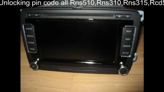 Pin code Rns 510 Unlocking Vw radio,Rns510,rcd510,rns315,all vw radio. смотреть онлайн