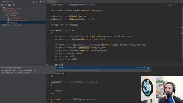 ASP.NET Core Authentication (.NET 7 Minimal Apis C#) смотреть онлайн