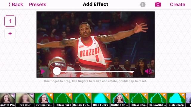 glowing outline effect in video star смотреть онлайн