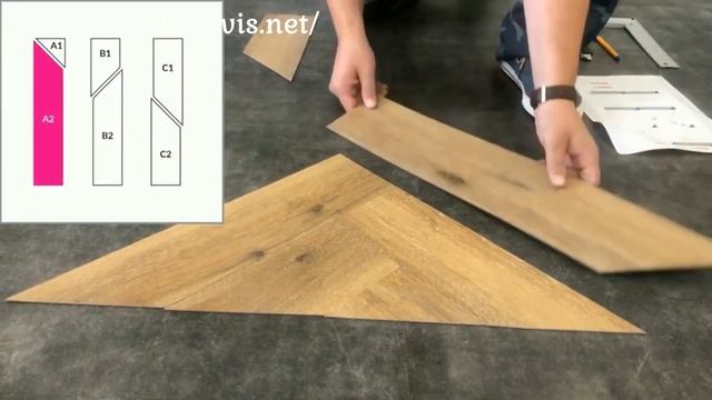 Укладка виниловой плитки ёлочкой на подложку Arbiton Secura LVT FASTLAY SMART. ПОЛ СЕРВИС ТМ смотреть онлайн