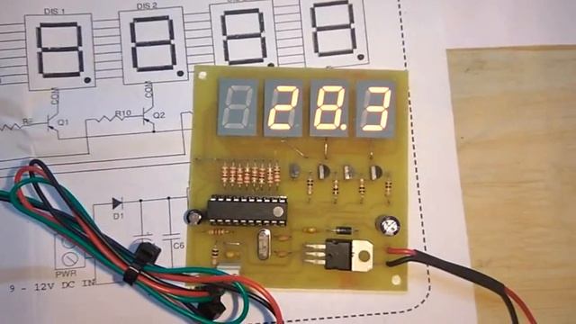 8051 Based Temperature Meter Using DS1820