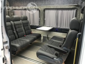 Переоборудование фургона Форд Транзит L3H3 в пассажирский микроавтобус категории Б легковой 8+1 мест