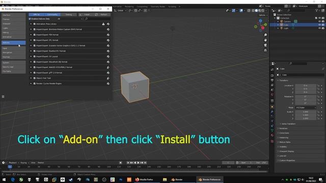 How to install PSK importer add on to Blender смотреть онлайн