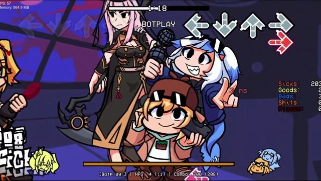 Mystery Stew | Foolhardy (D-Side), but Haachama, Gura, and Amelia Sing It [FNF COVER] смотреть онлайн