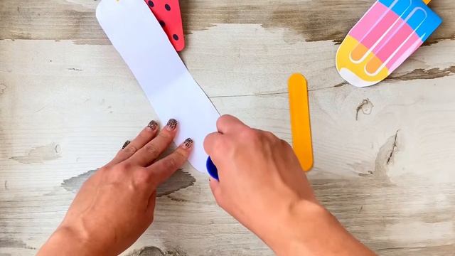 Поделки из бумаги своими руками для детей, летняя объёмная аппликация с шаблоном. Paper crafts смотреть онлайн