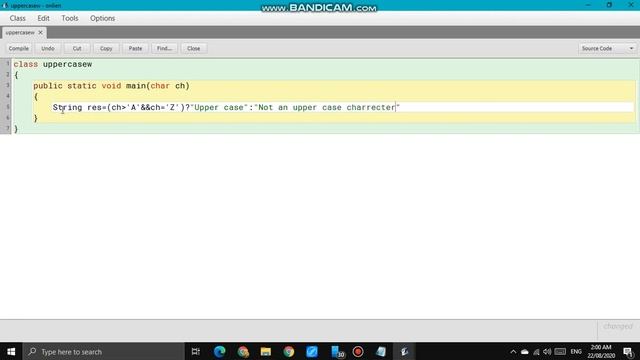 program in java to accept a character and check whether it is an upper case or not|| Pavan solution смотреть онлайн