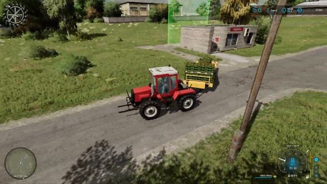 АРЕНДА ПОГРУЗЧИКА JCB, ПРОДАЖА ПРОДУКЦИИ И РАЗБРАСЫВАНИЕ ИЗВЕСТИ | FS22 | Заря - Timelapse #12 смотреть онлайн