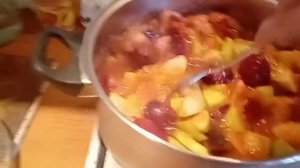 Пюре из яблок и слив. Простой рецепт. Заготовки на зиму.