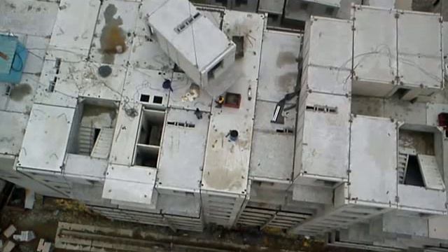 Башенный кран Кб 605 монтаж блока вес 19210 кг. смотреть онлайн