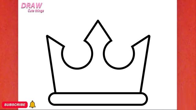 HOW TO DRAW A CUTE CROWN, STEP BY STEP, DRAW Cute things смотреть онлайн