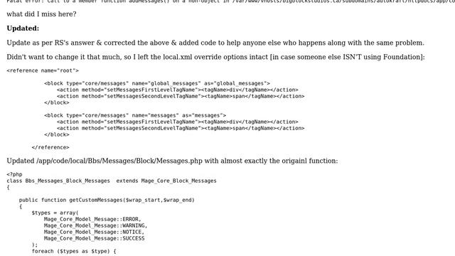 Magento: How to override magento messages in the product page? смотреть онлайн