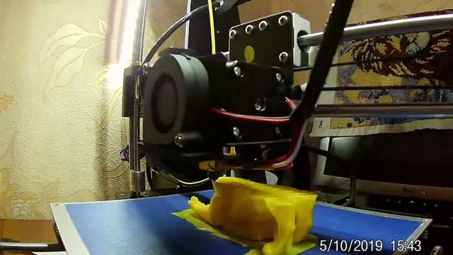 3D печать. Кот. Тест заполнения 20% смотреть онлайн