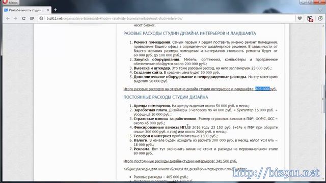 Рентабельность студии дизайна интерьеров и ландшафта смотреть онлайн