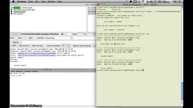 Git: splitting old commits смотреть онлайн