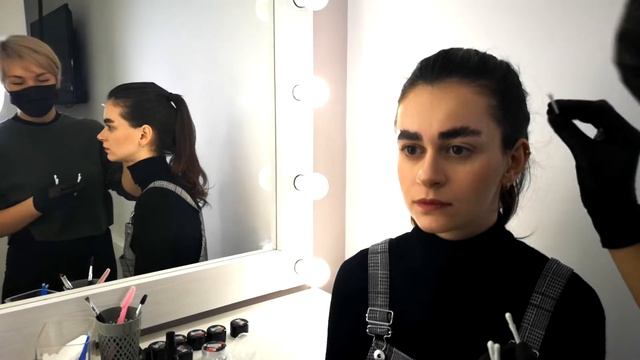 Long-term eyebrow styling  Instructions by Matreshka  Before and after
