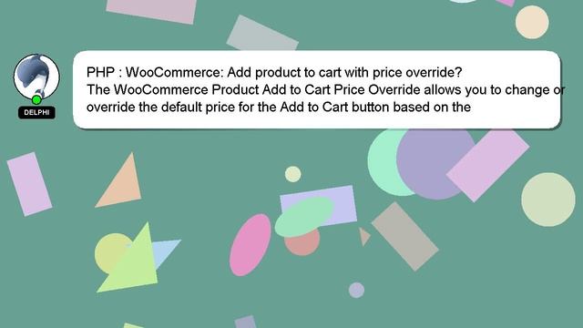 PHP : WooCommerce: Add product to cart with price override? смотреть онлайн