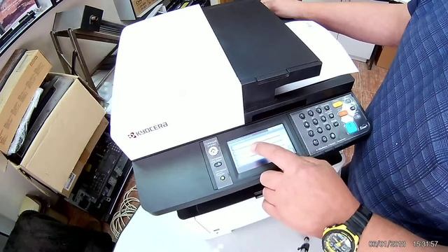 Kyocera M2640idw- обзор панели управления. смотреть онлайн