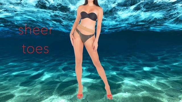 Pythia Sheer Seamless Shiny Pantyhose By Pearl & Poseidon