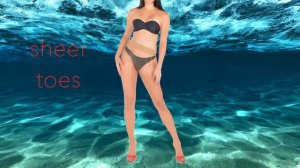 Pythia Sheer Seamless Shiny Pantyhose by Pearl & Poseidon
