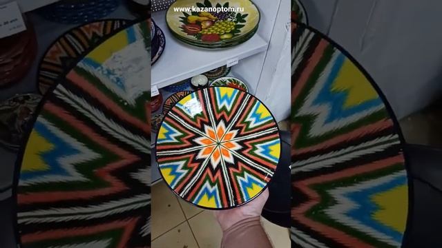 Тарелка 28см узор Атлас?#керамика#риштанскаякерамика#посуда#тарелка#риштан#ручнаяработа#керамическа