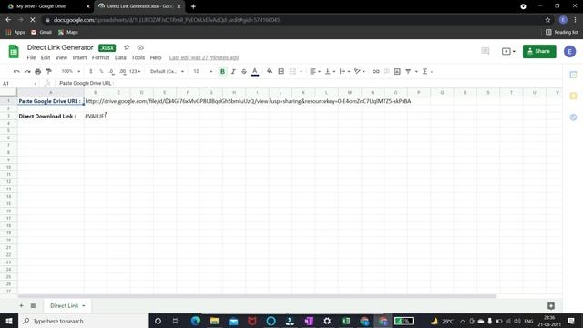 How to Make Download Link in Google Drive | Direct Link Generator | Excel in Life смотреть онлайн
