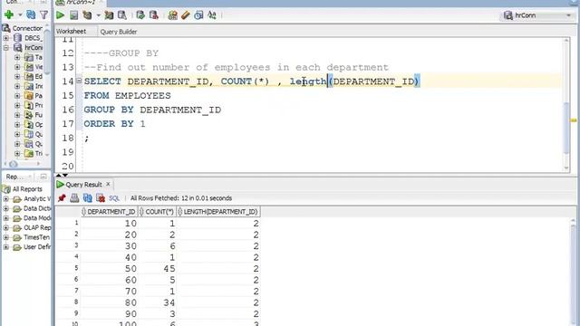 Oracle DB- GROUP BY & HAVING BY - MultiRow Functions смотреть онлайн